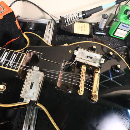 1973 Gibson Les Paul Custom Ebony Black Beauty *Headstock Repair*