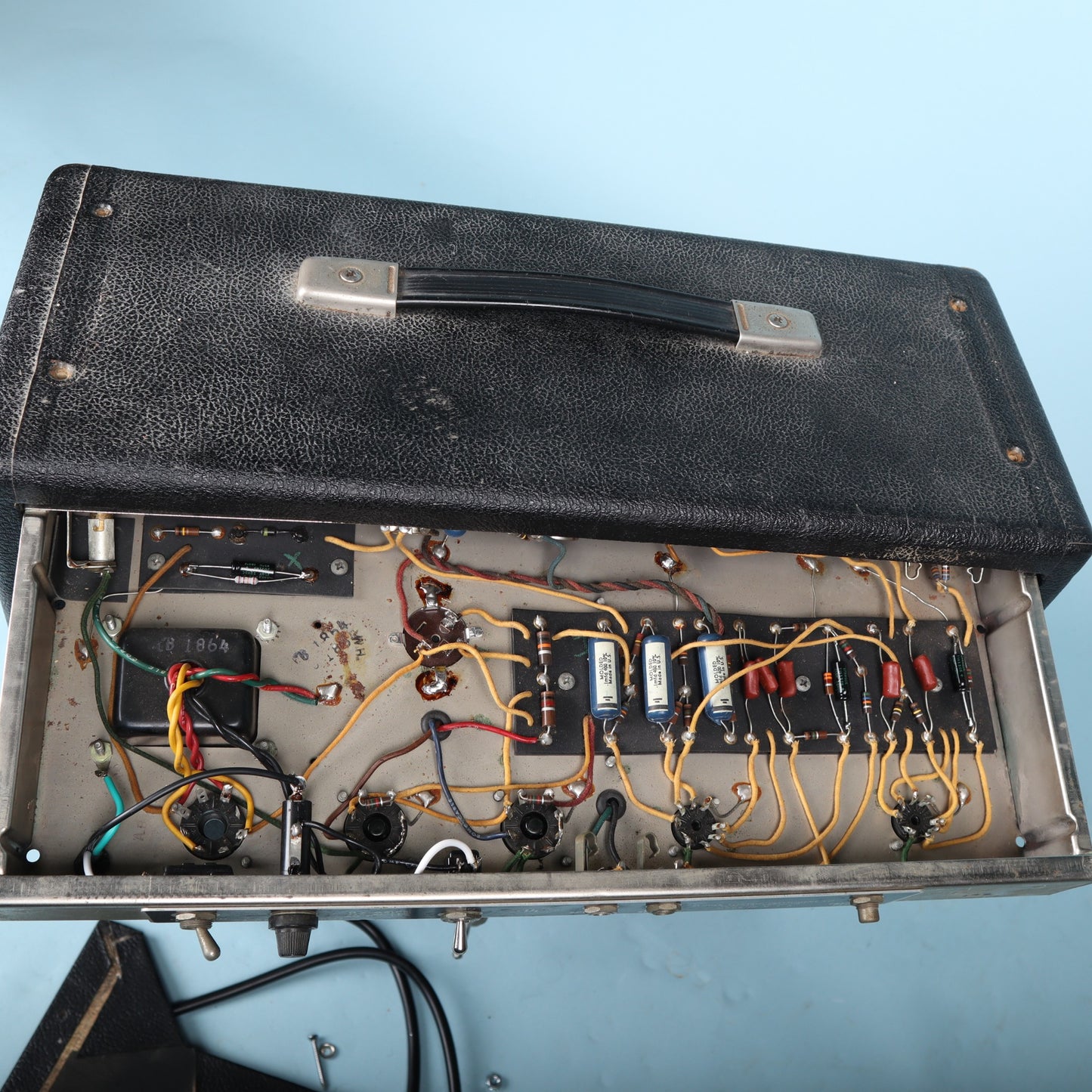 1964 Vintage Fender Princeton 6G2 Tuxedo Tube Combo Amp