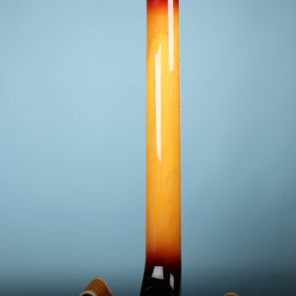 Rear view of the maple neck shaft with glossy finish on the Premier Mini DC.