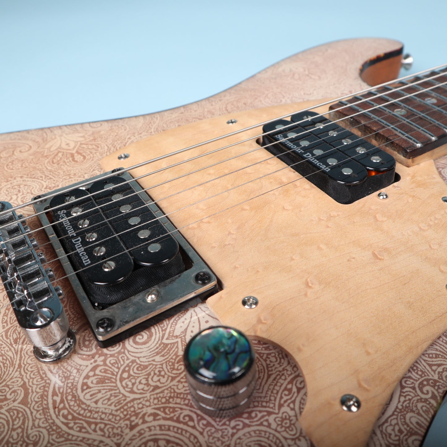 Wanderkauven Custom Shop White Paisley Electric Guitar