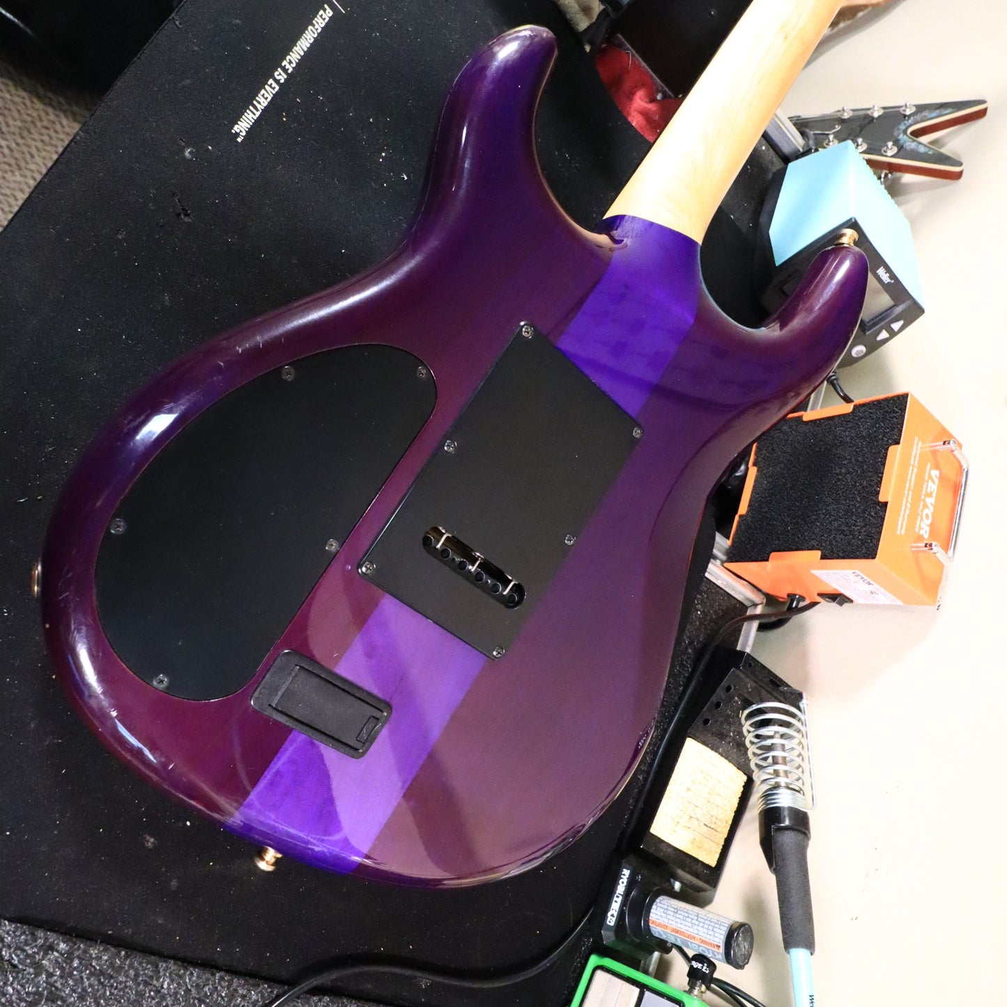 Carvin DC400T Purple Quilt Maple Neck Through Electric Guitar USA