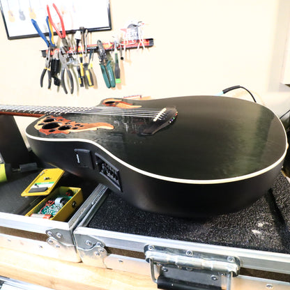 Adamas by Ovation 1597 Acoustic-Electric Guitar Black USA