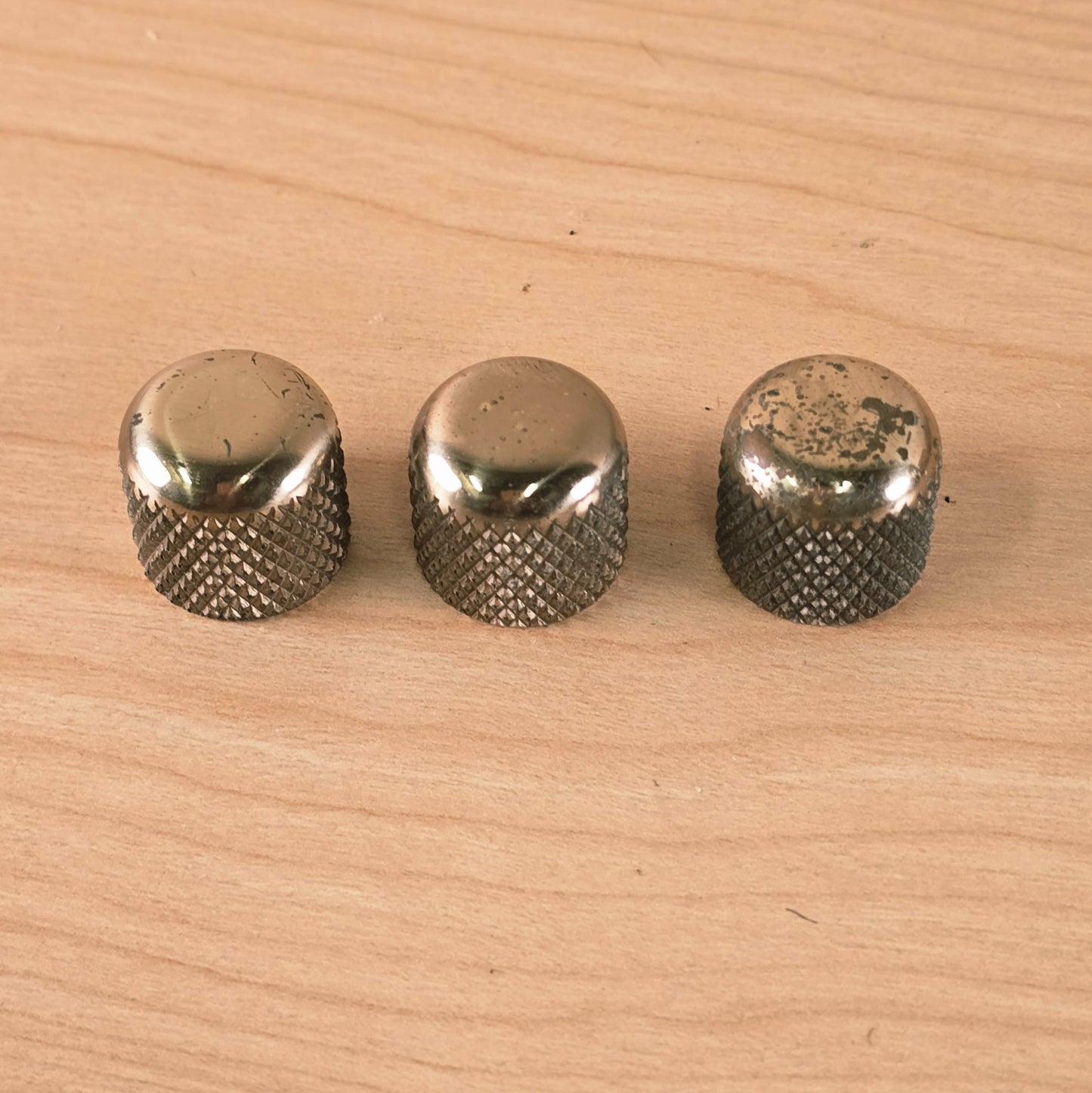 1980's Charvel Schecter Mighty Mite Vintage Brass Dome Knobs Set
