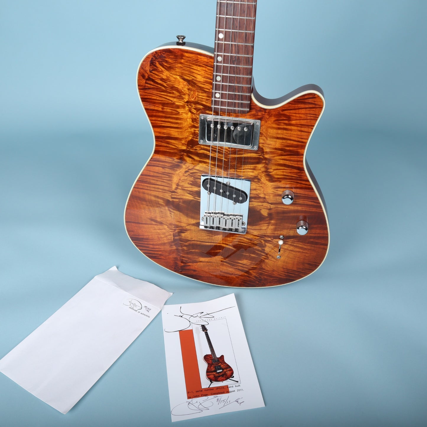 2011 John Page P-1 Custom Electric Guitar Mahogany Neck