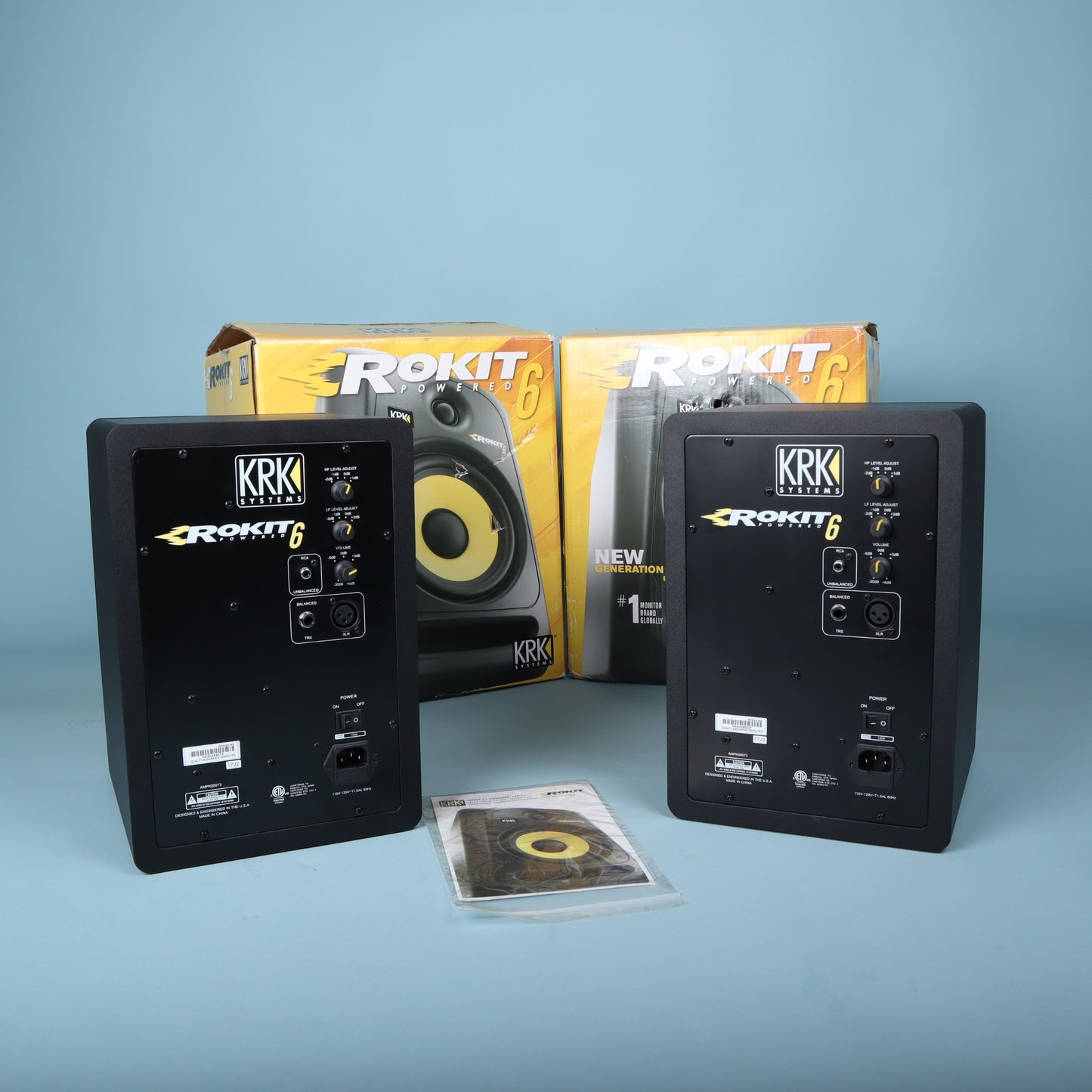KRK Rokit 6 G3 Powered Studio Monitors (Pair) with Boxes