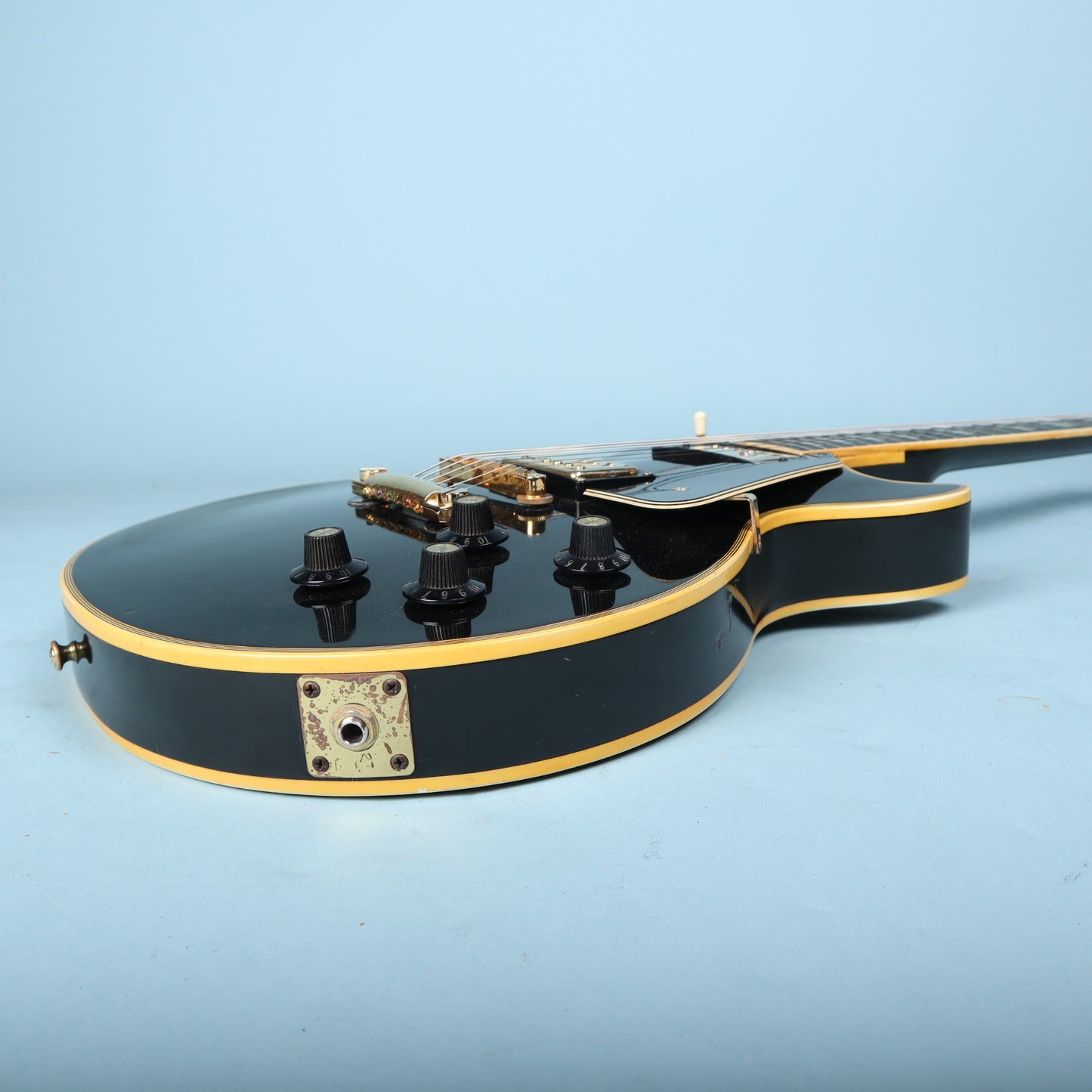 1973 Gibson Les Paul Custom Ebony Black Beauty *Headstock Repair*