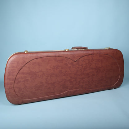 Fender Eyeglass Case Wood Case for Jazzmaster & Jaguar Brown Orange