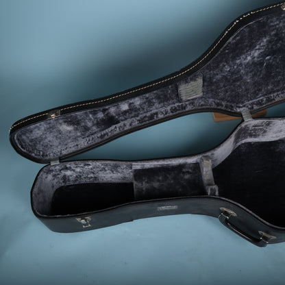 Vintage Guild Acoustic Guitar Hard Case Black Tolex Plush Interior Latches