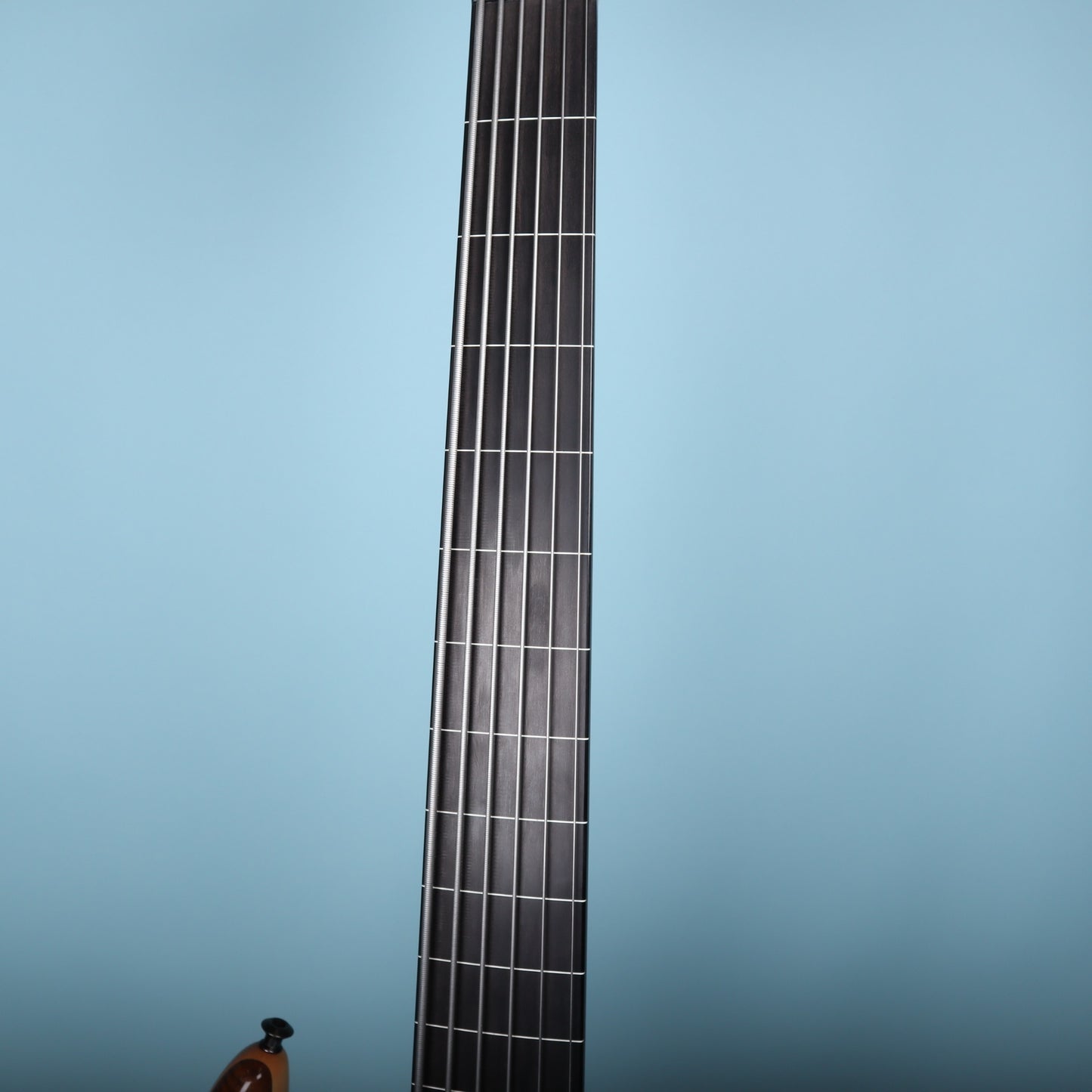 Carvin LB76 6-String Fretless Active Bass Guitar Figured Walnut Top Piezo