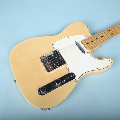 Vintage 1973 Fender Telecaster Electric Guitar Blonde Finish Maple