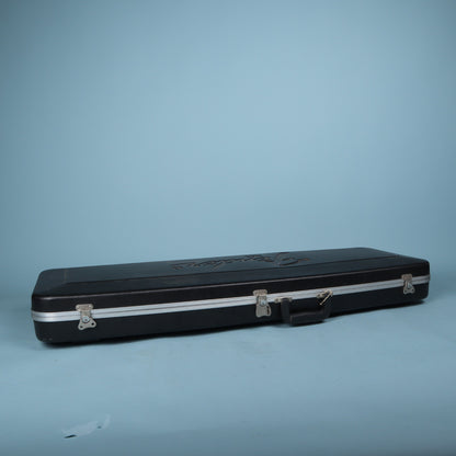 1980s Fender USA Molded Hardshell Rectangular Electric Guitar Case Black