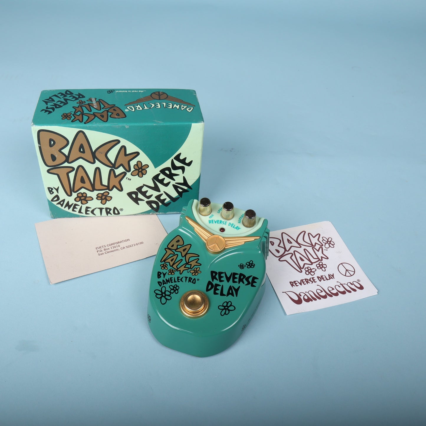 Danelectro Back Talk Reverse Delay Pedal with Original Box