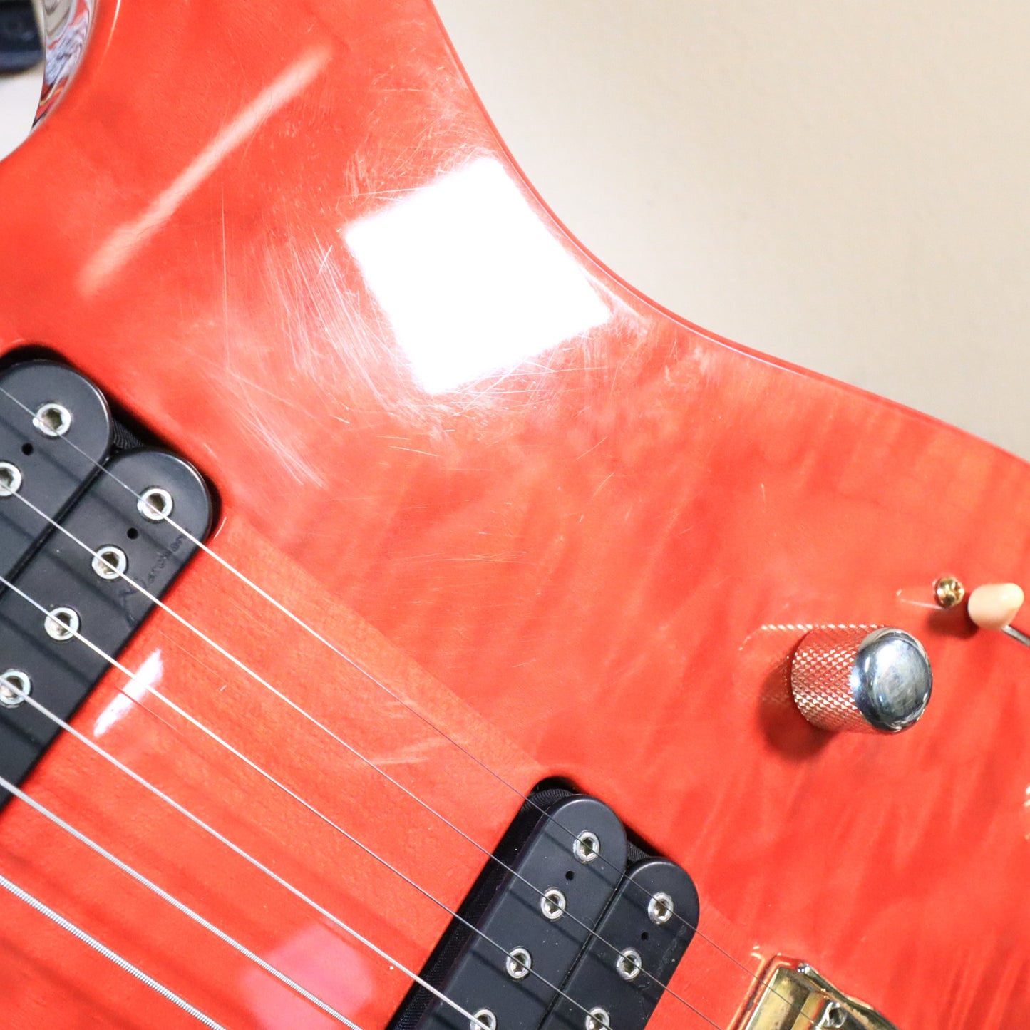 2011 Marchione Neck-Through Electric Guitar Transparent Red