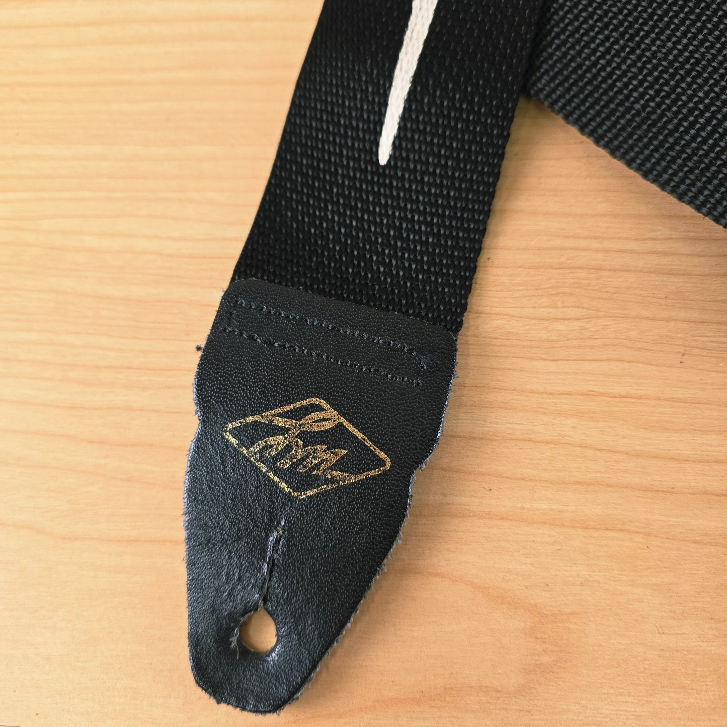 LM Products Skull and Dagger Poly Guitar Strap - Black USA