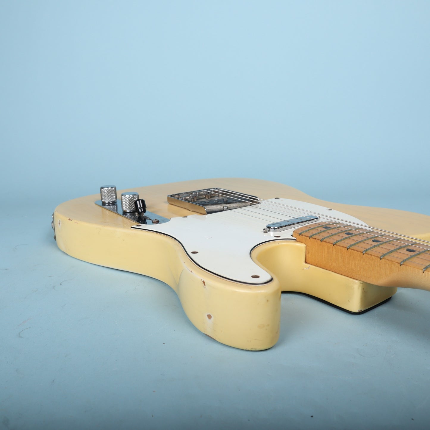 Vintage 1973 Fender Telecaster Electric Guitar Blonde Finish Maple