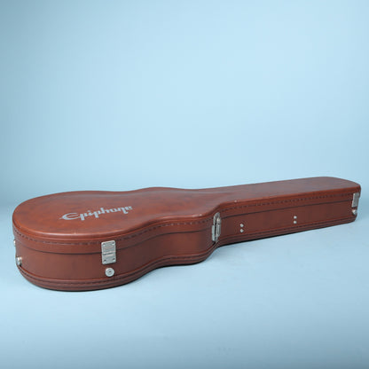 Epiphone Les Paul Hardshell Guitar Case Brown with Pink Interior