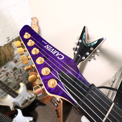 Carvin DC400T Purple Quilt Maple Neck Through Electric Guitar USA