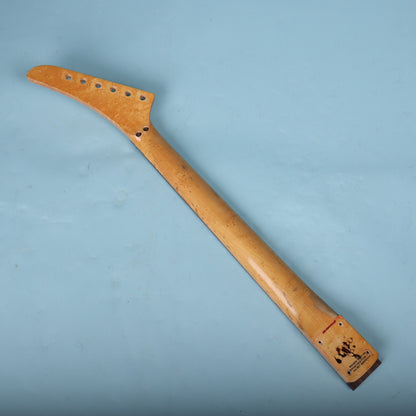 1980's Warmoth Birdseye Maple Explorer Guitar Neck Rosewood Floyd Rose Prep