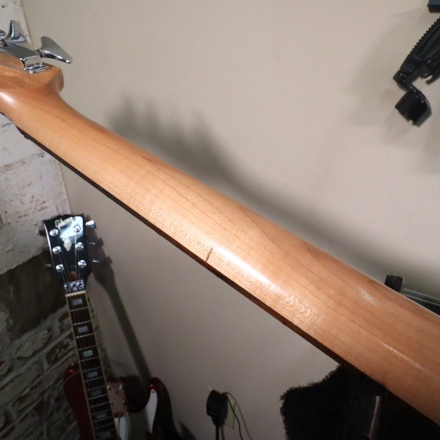 Memphis Precision Style Electric Bass Guitar Red Maple Neck