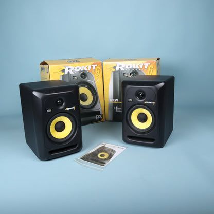 KRK Rokit 6 G3 Powered Studio Monitors (Pair) with Boxes