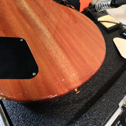 Warmoth Amber Quilt Maple Top Hombre LP-Style Electric Guitar