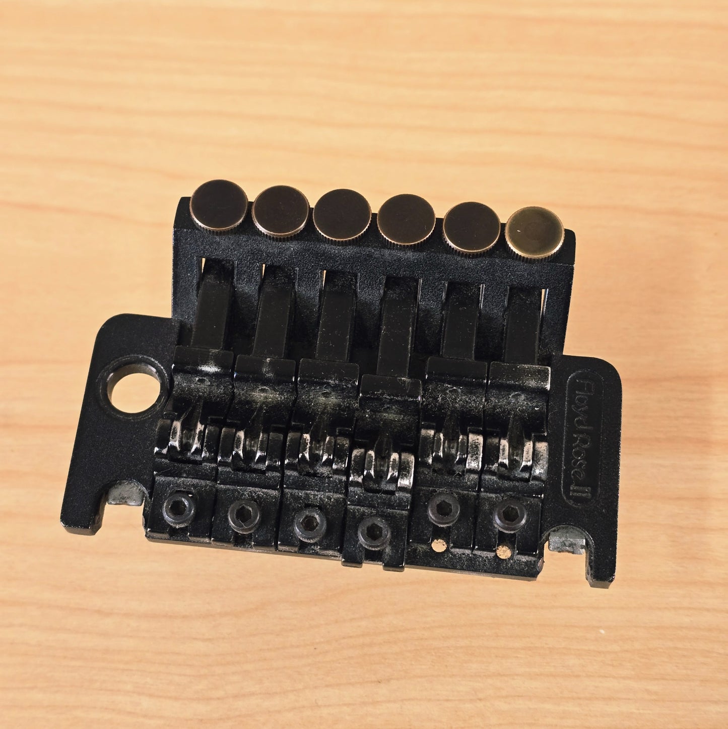 Vtg Kramer Electric Guitar Original Black Floyd Rose II Tremolo Bridge