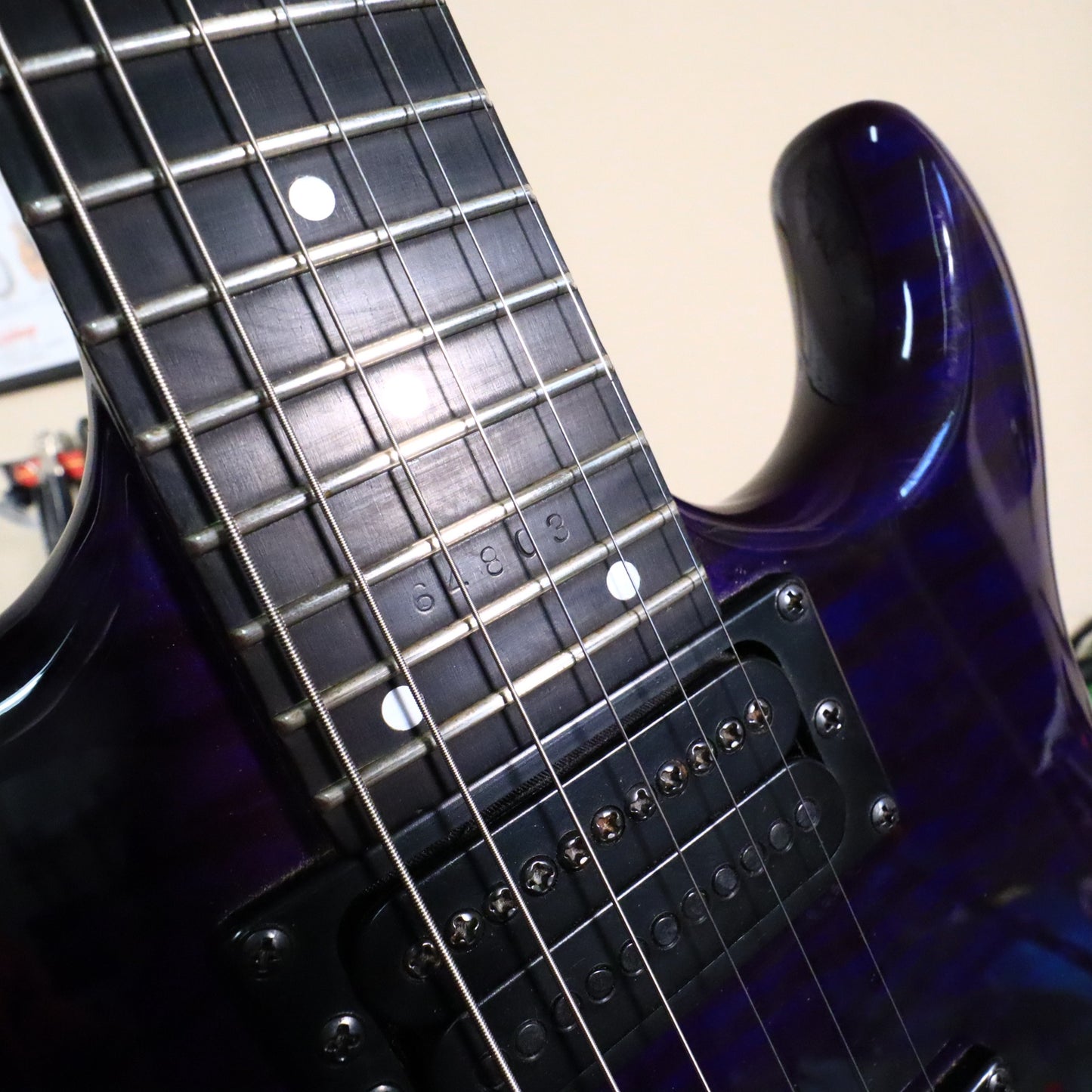 Carvin DC400T Purple Quilt Maple Neck Through Electric Guitar USA