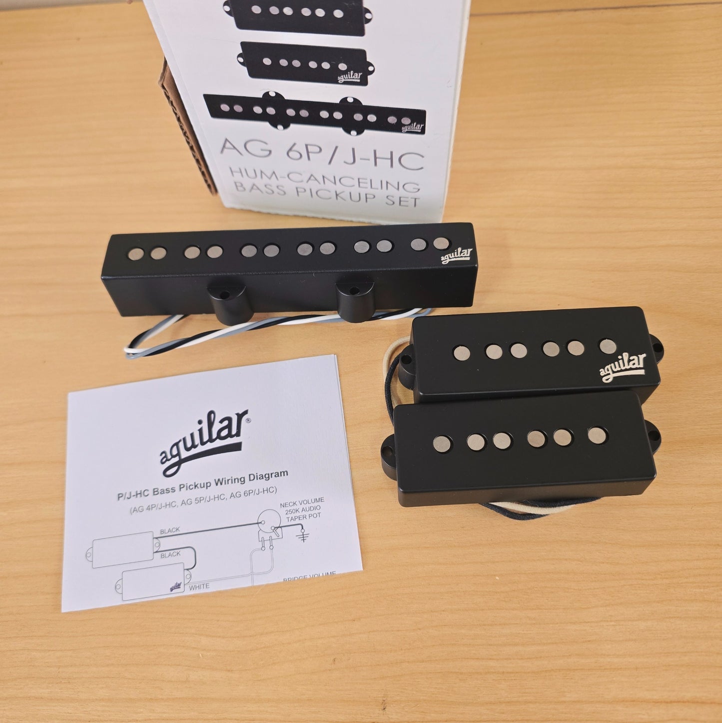 Aguilar AG 6P/J-HC Hum-Canceling 6-String P/J Bass Pickup Set