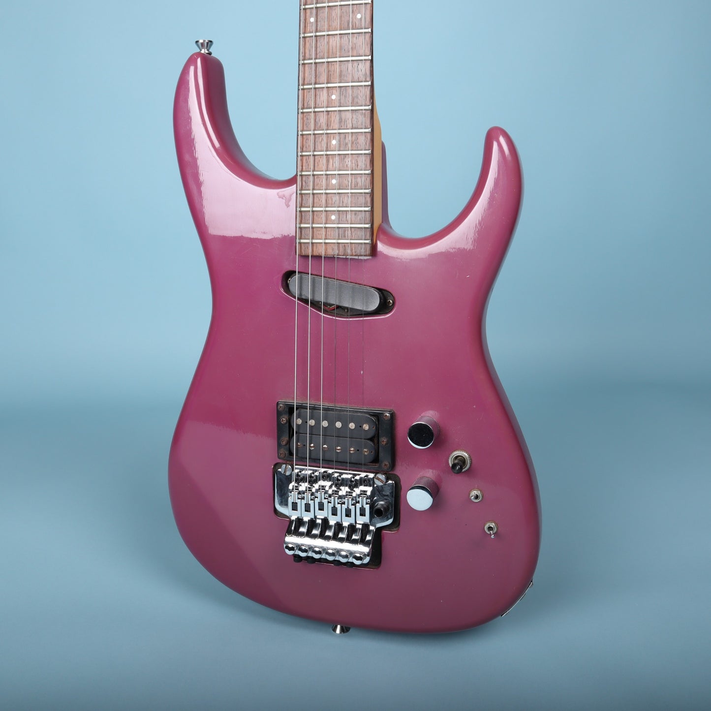 Westone Japan Superstrat in Magenta Reverse Headstock