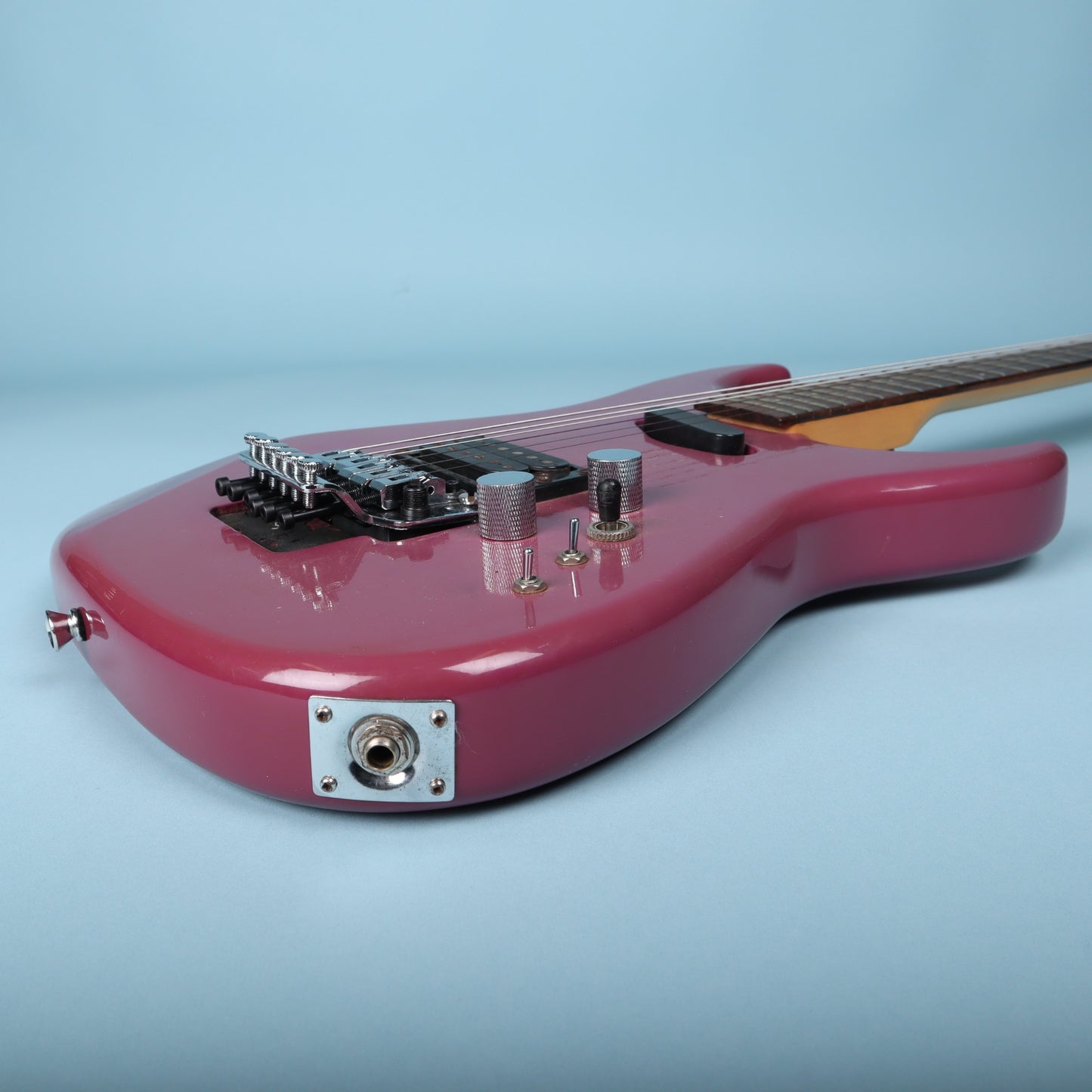 Westone Japan Superstrat in Magenta Reverse Headstock