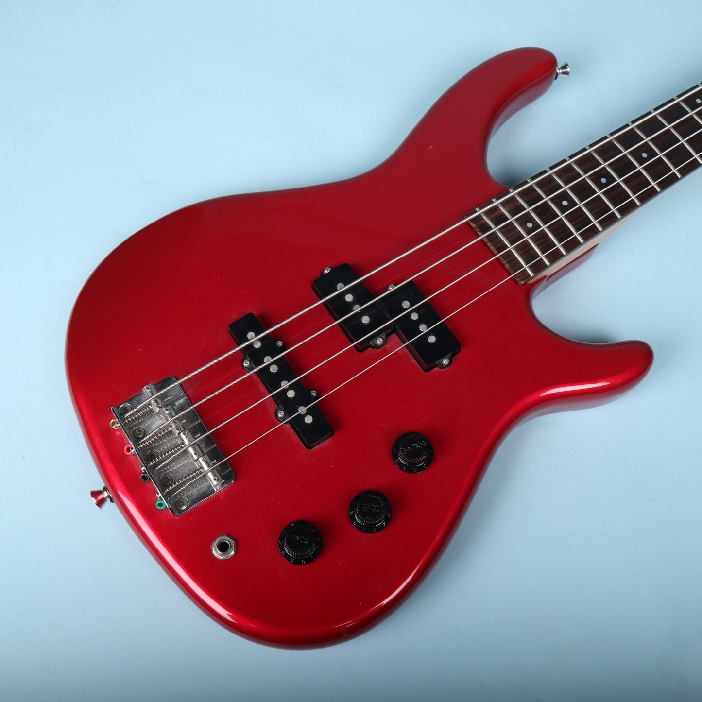 Fender MB-4 Modern Bass Chrome Red Made in Japan MIJ 32" Medium-Scale