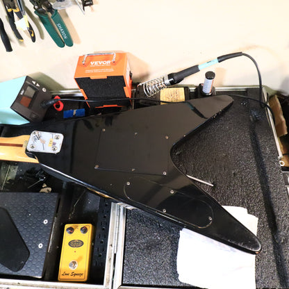 1986 Epiphone V2 Flying V Black Electric Guitar w/ Floyd Rose
