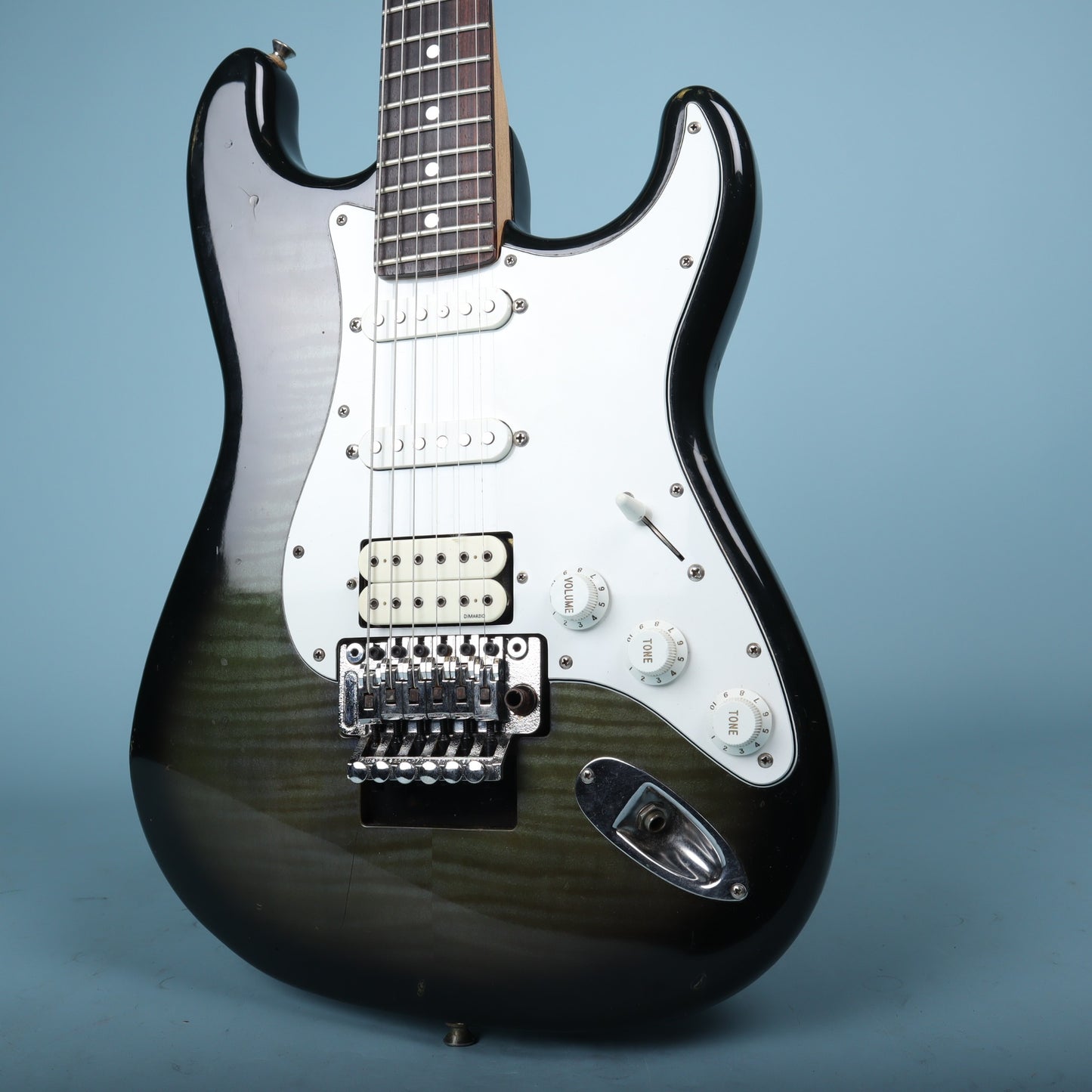 1993 Fender MIJ Stratocaster HSS Floyd Rose Blackburst