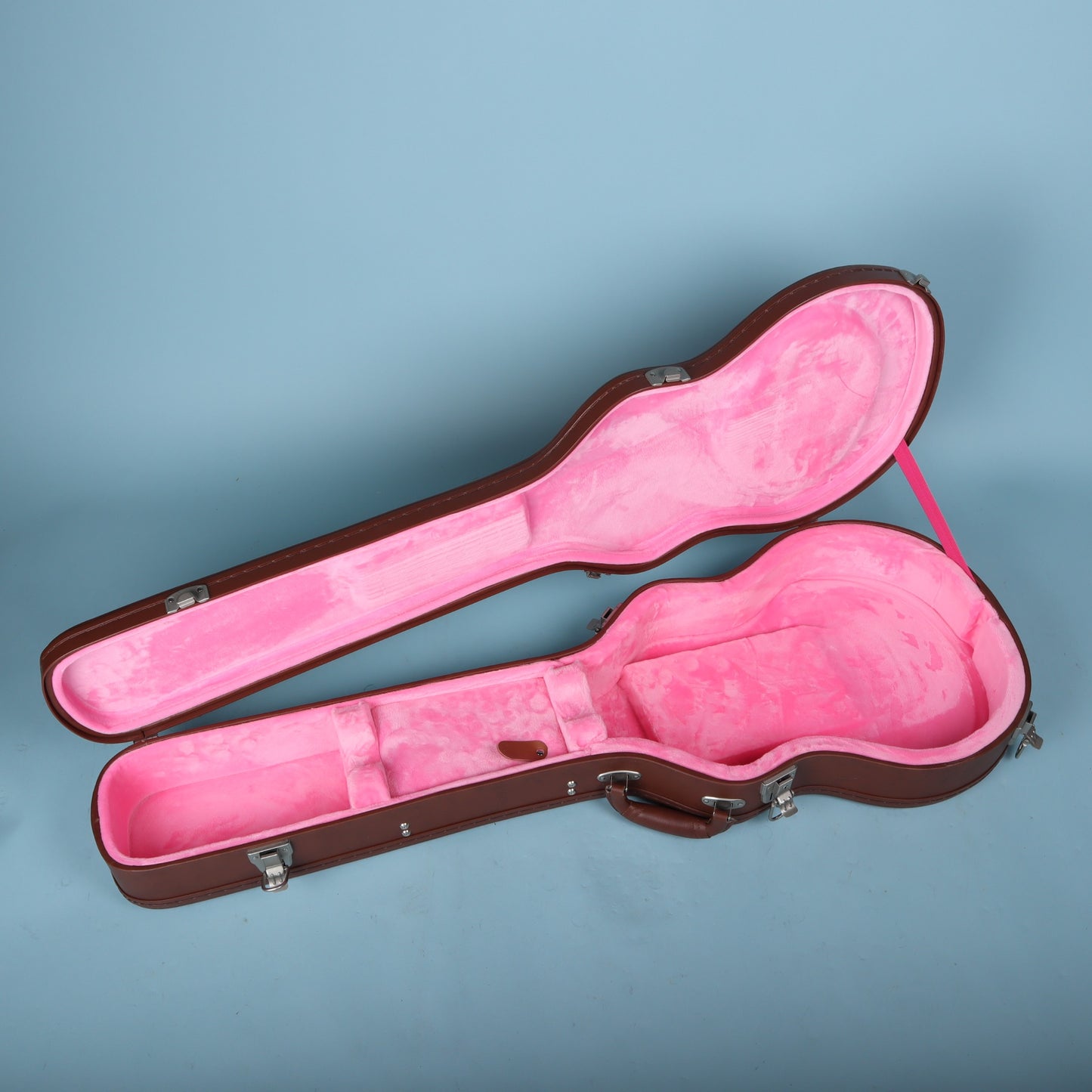Epiphone Les Paul Hardshell Guitar Case Brown with Pink Interior