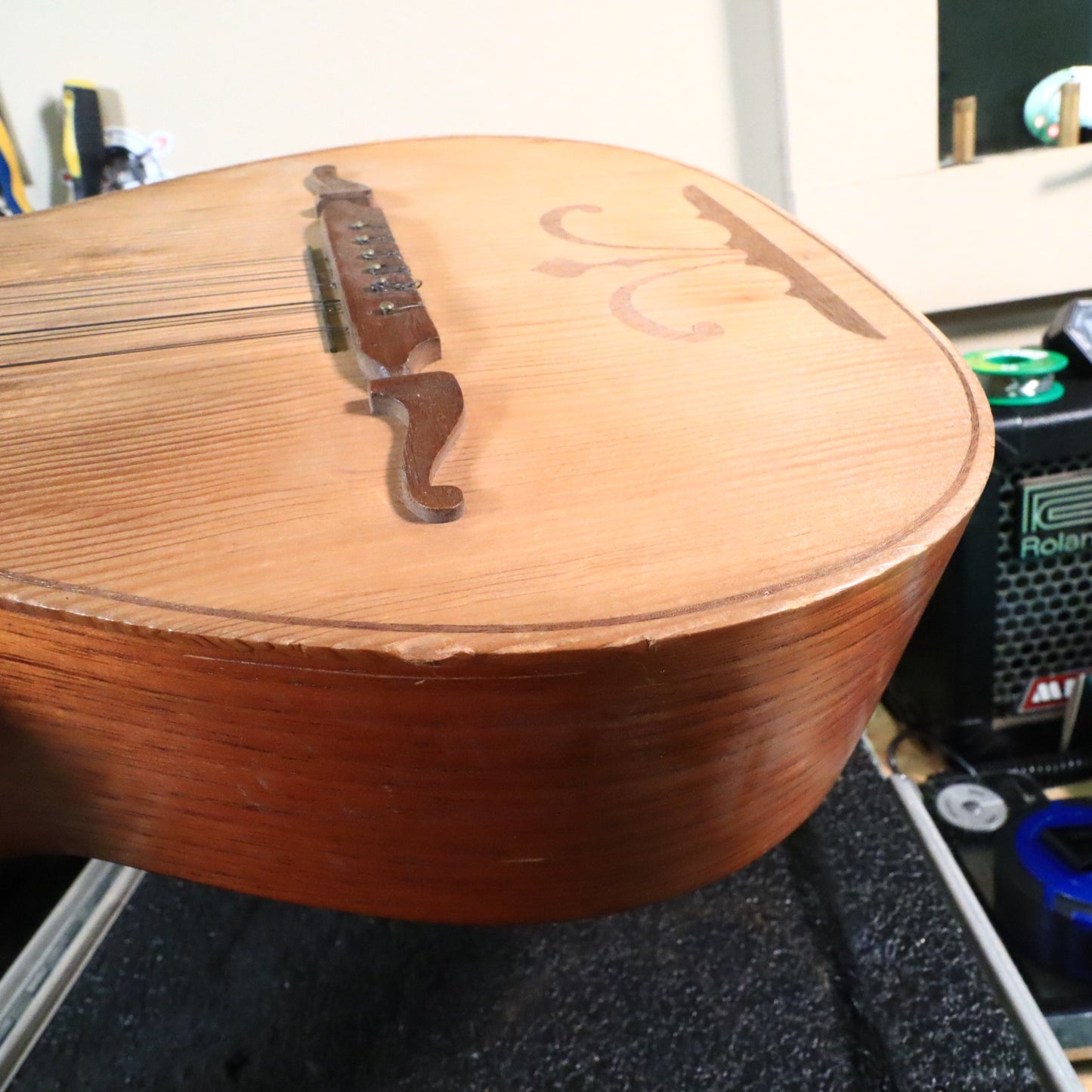 A.M. Rose Vintage 10-String Portuguese Viola Da Terra Hearts