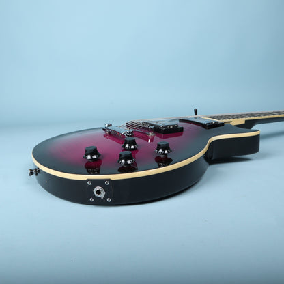 Oscar Schmidt by Washburn OE20 Single Cut LP Purple Burst Electric Guitar