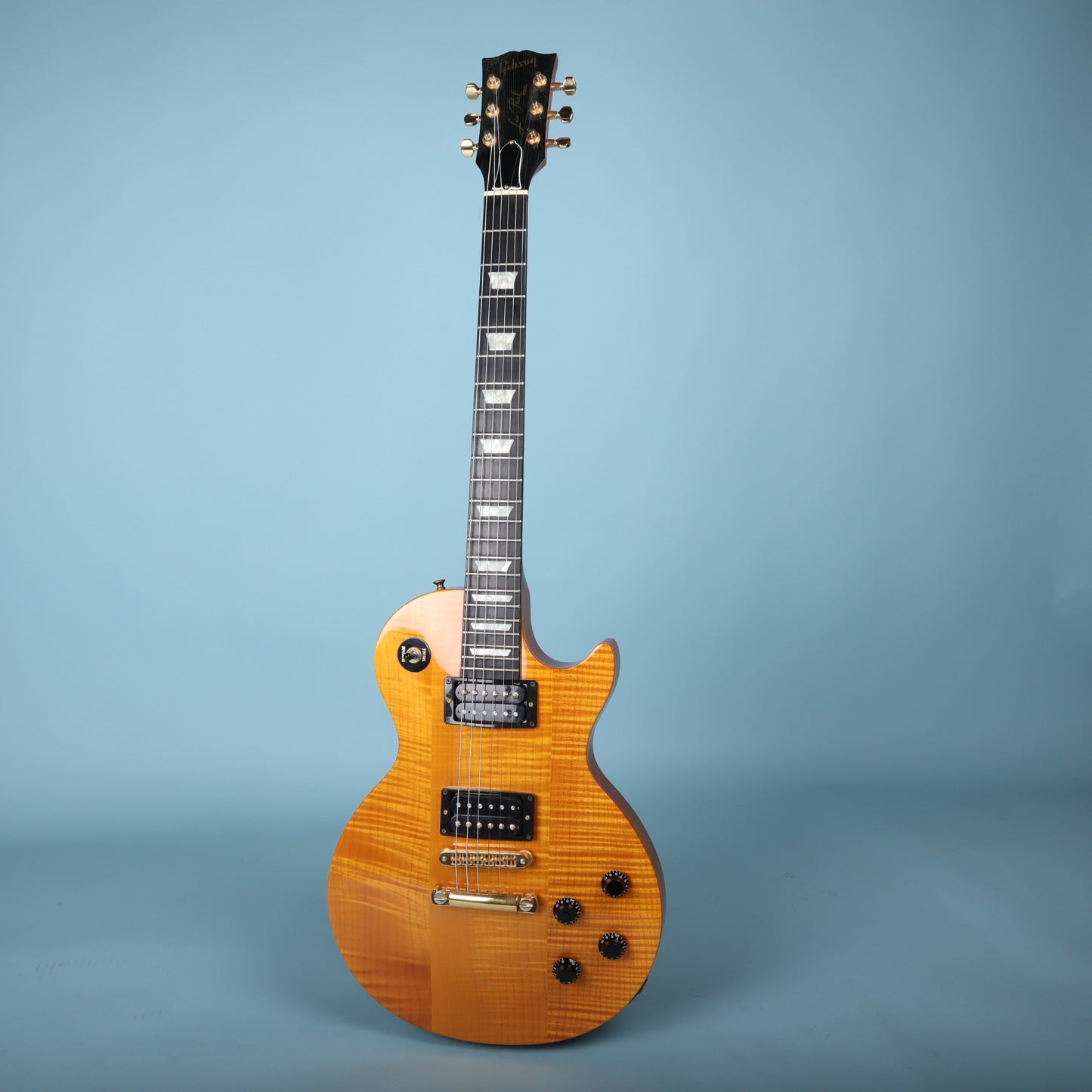 1992 Gibson Les Paul Lite Amber Flamed Electric Guitar