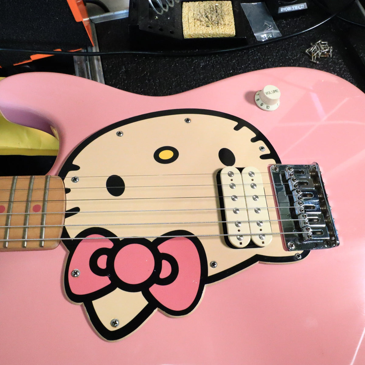 2006 Squier Hello Kitty Stratocaster Pink Electric Guitar