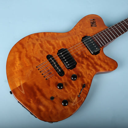 Godin LGX Trans Amber Quilt Made in Canada Electric Guitar