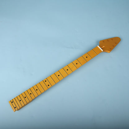 Warmoth V-Style Replacement Baritone Electric Guitar Neck Maple 28" Scale Length