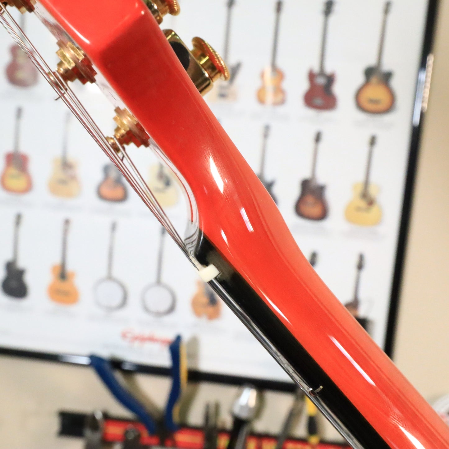 2011 Marchione Neck-Through Electric Guitar Transparent Red