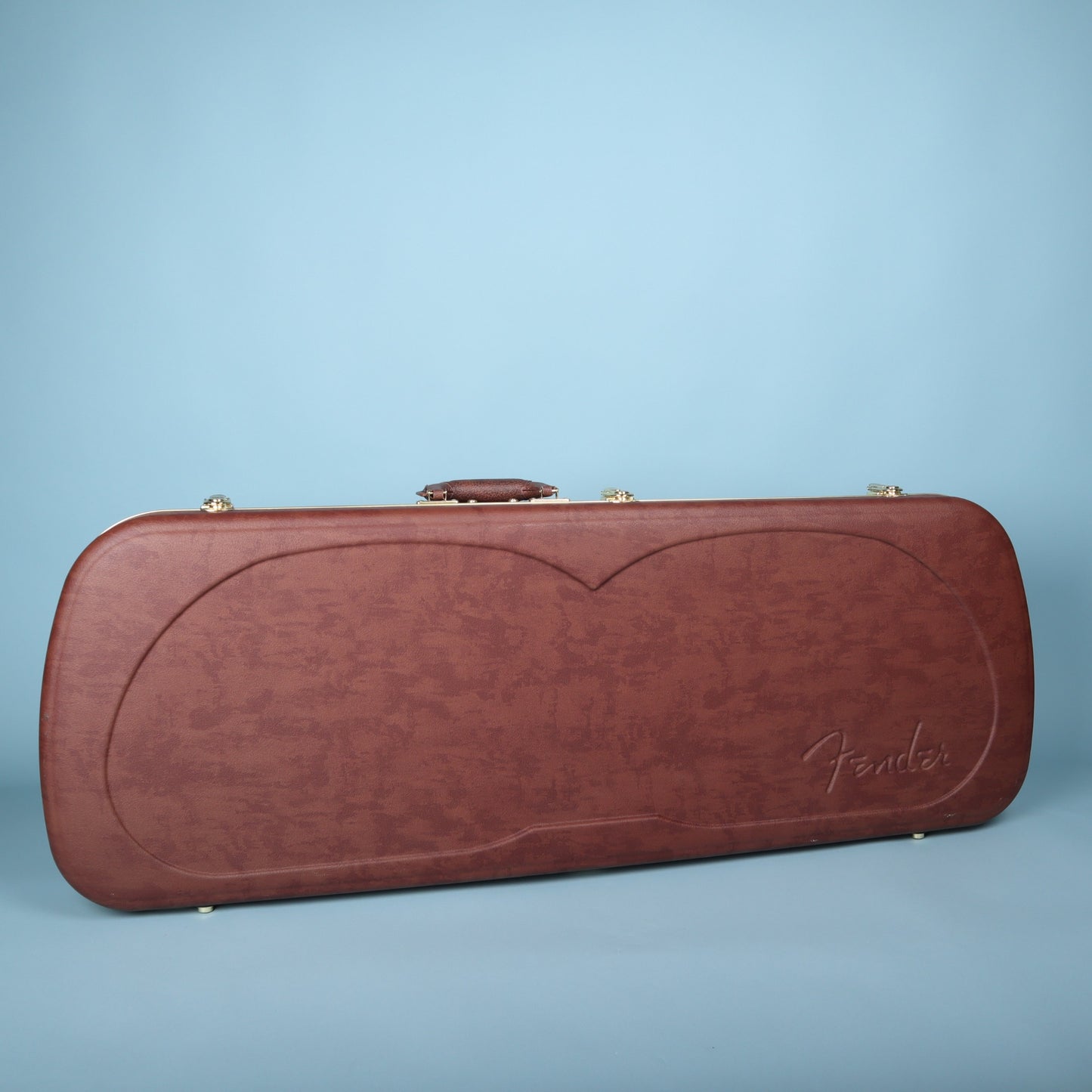 Fender Eyeglass Case Wood Case for Jazzmaster & Jaguar Brown Orange