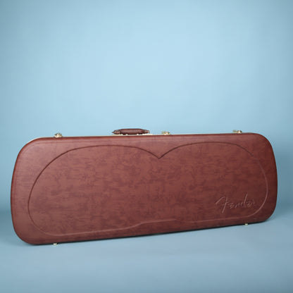 Fender Eyeglass Case Wood Case for Jazzmaster & Jaguar Brown Orange