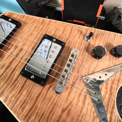 2003 Dean USA V Flame Maple Top Electric Guitar Mahogany Neck