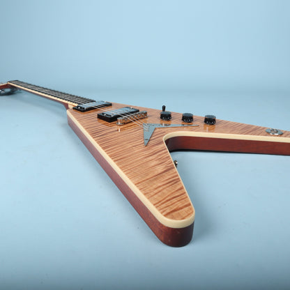 2003 Dean USA V Flame Maple Top Electric Guitar Mahogany Neck