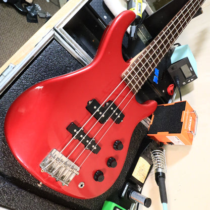 Fender MB-4 Modern Bass Chrome Red Made in Japan MIJ 32" Medium-Scale