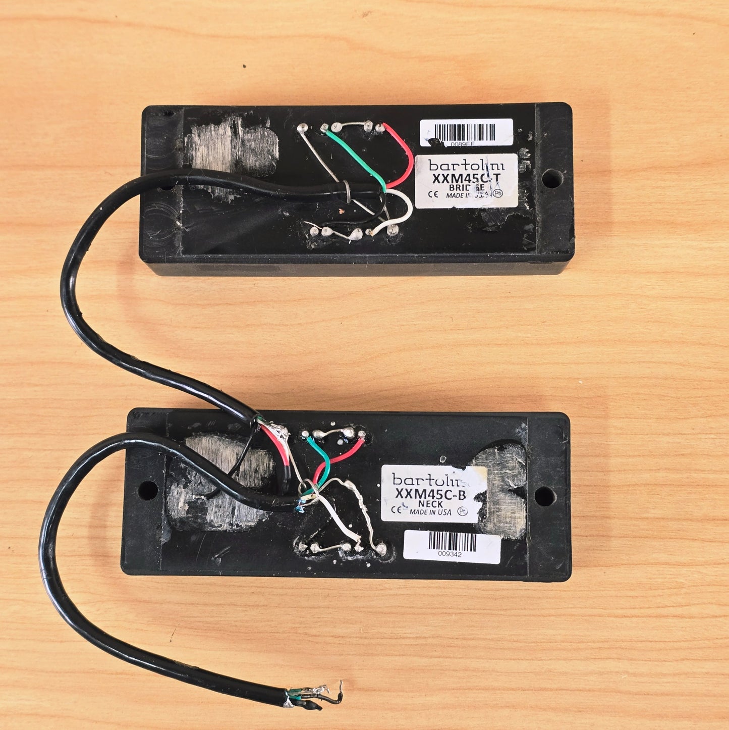Bartolini XXM45C Neck and Bridge 5 String Bass Guitar Pickup Set