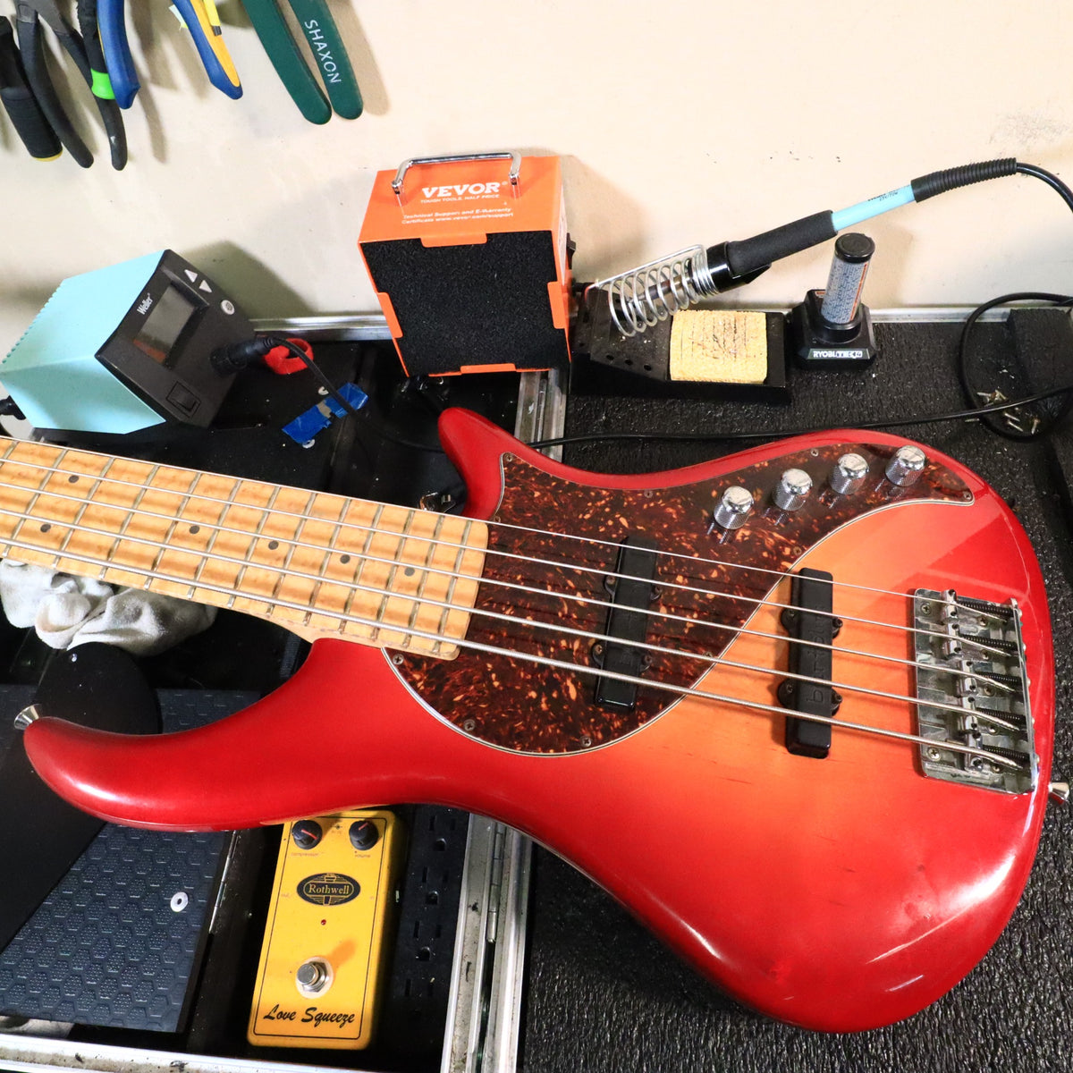 Pedulla Rapture 5-String Bass Guitar Red Sunburst