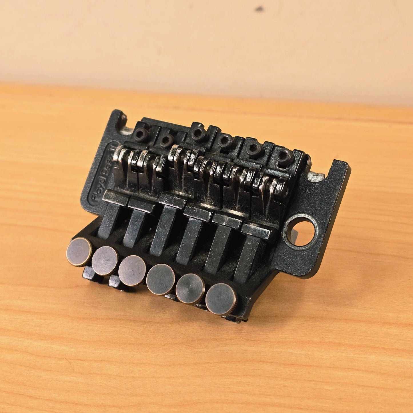 Vtg Kramer Electric Guitar Original Black Floyd Rose II Tremolo Bridge