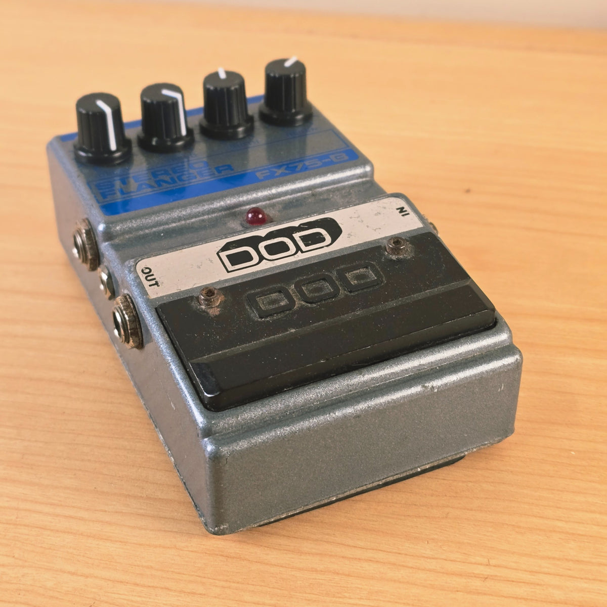 DOD FX75-B Stereo Flanger Pedal Guitar Effects Made In USA Tested Works Vintage